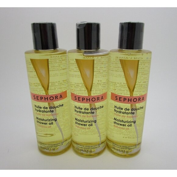 SEPHORA Moisturizing Shower Oil 6.76 oz. - Lot of 3